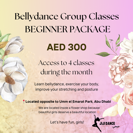 Bellydance Group Classes - 4 CLASSES BEGINNER PACKAGE